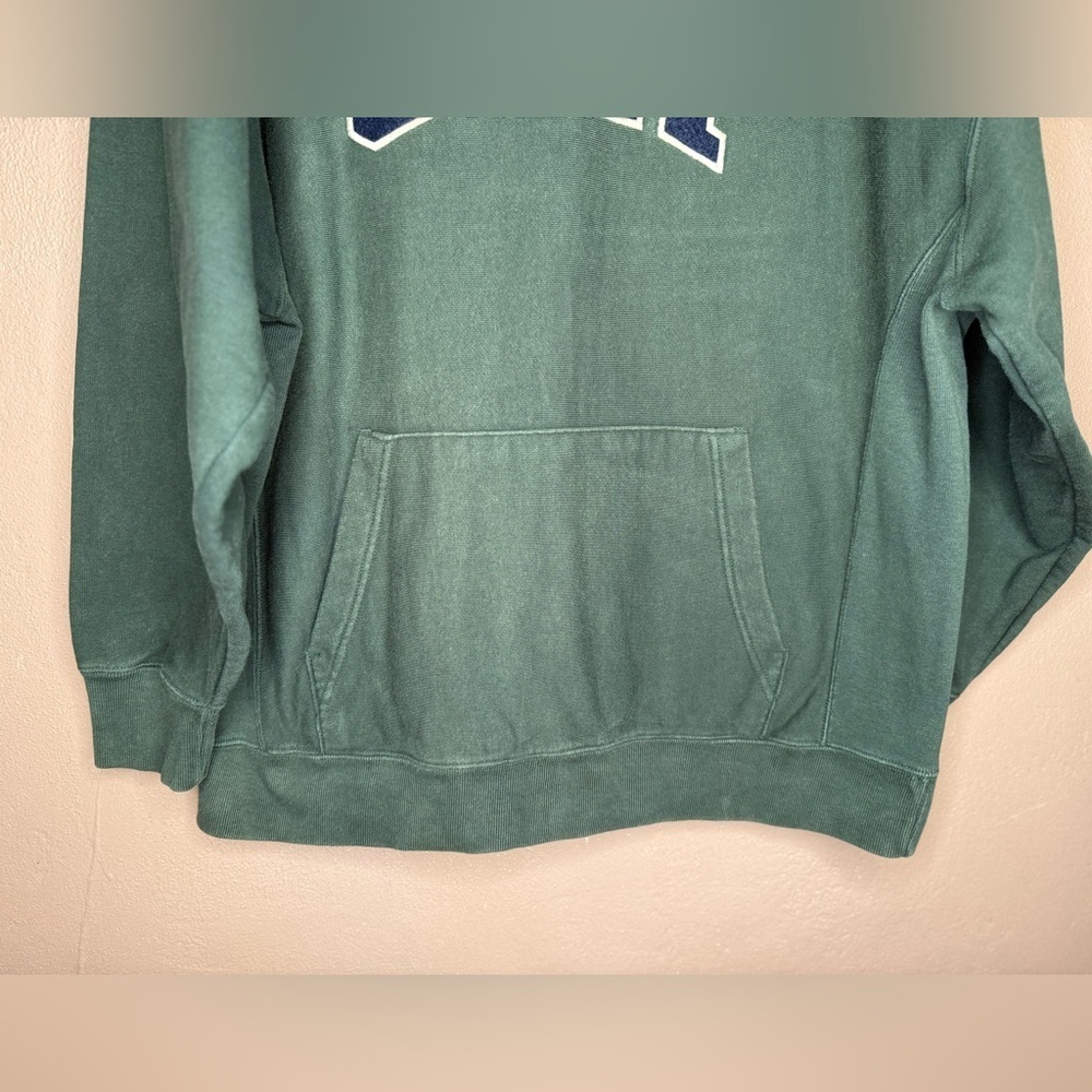 GAP Mens Vintage Dark Green Pullover Hoodie Size Medium Streetwear Retro Classic - Picture 7 of 16